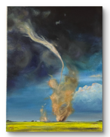 Tornado original mixed media painting by Zarina Hendrix